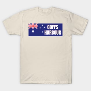 Coffs Harbour City in Australian Flag T-Shirt